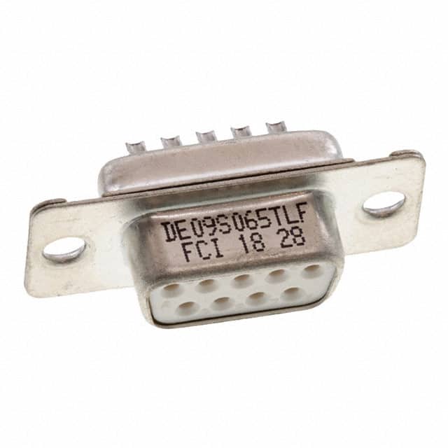 DE09S065TLF CONN D-SUB RCPT 9POS SLDR CUP
