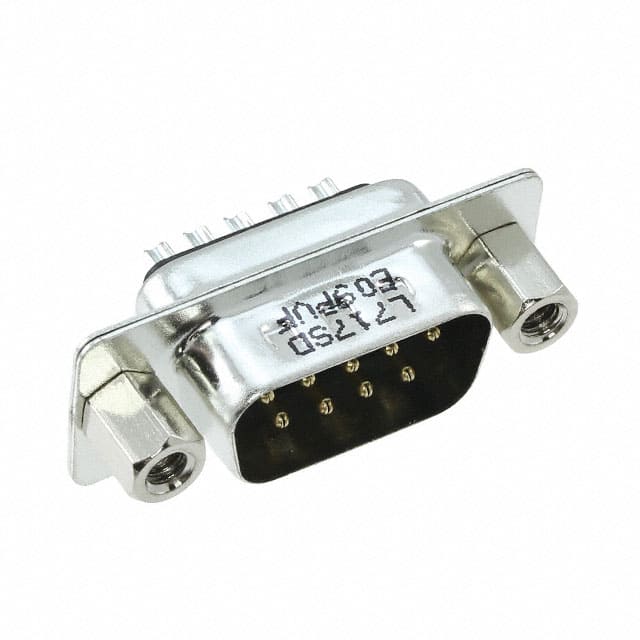 L717SDE09PVF CONN D-SUB PLUG 9POS SLDR CUP