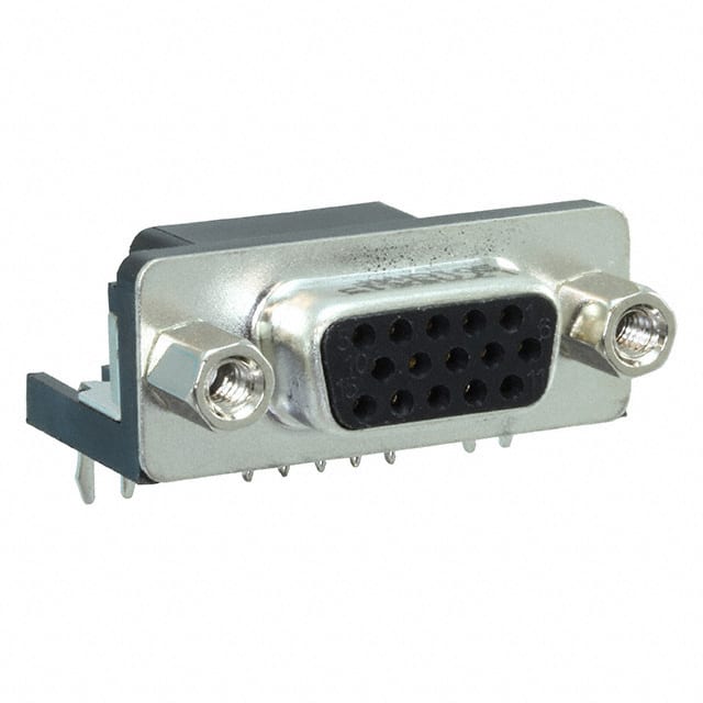 L77HDE15SD1CH4F CONN D-SUB HD RCPT 15P R/A SLDR