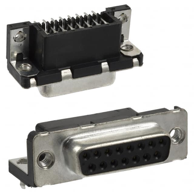 D15S13A4GX00LF CONN D-SUB RCPT 15POS R/A SLDR