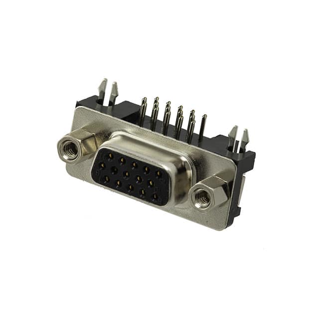 HD15-SN-25 CONN D-SUB HD RCPT 15P R/A SLDR