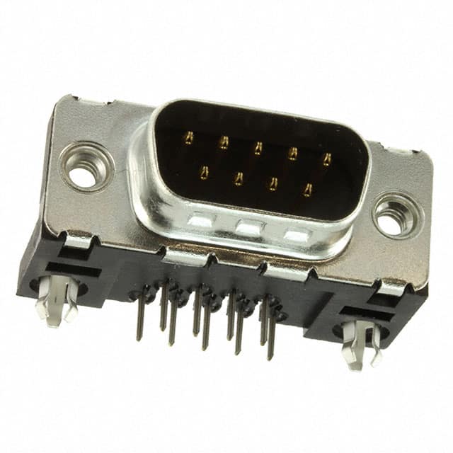 D09P33E6GX00LF CONN D-SUB PLUG 9POS R/A SLDR