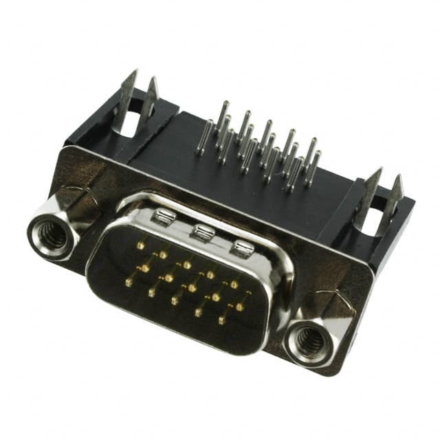 10090926-P154VLF CONN D-SUB HD PLUG 15P R/A SLDR
