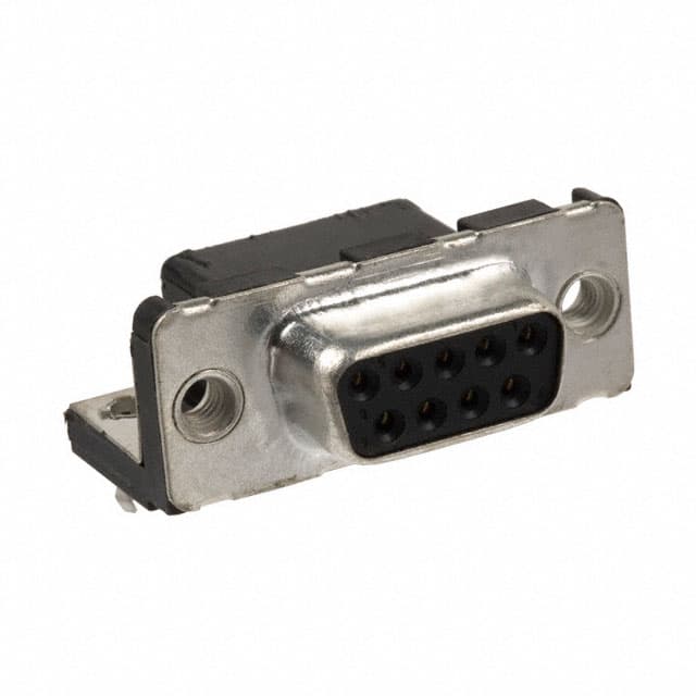 D09S13A4GX00LF CONN D-SUB RCPT 9POS R/A SLDR