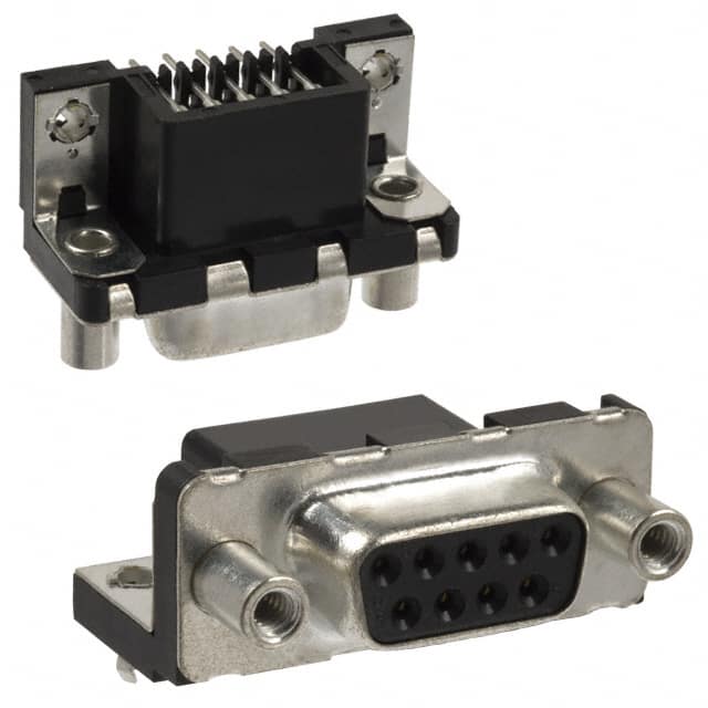 D09S13A4GV00LF CONN D-SUB RCPT 9POS R/A SLDR