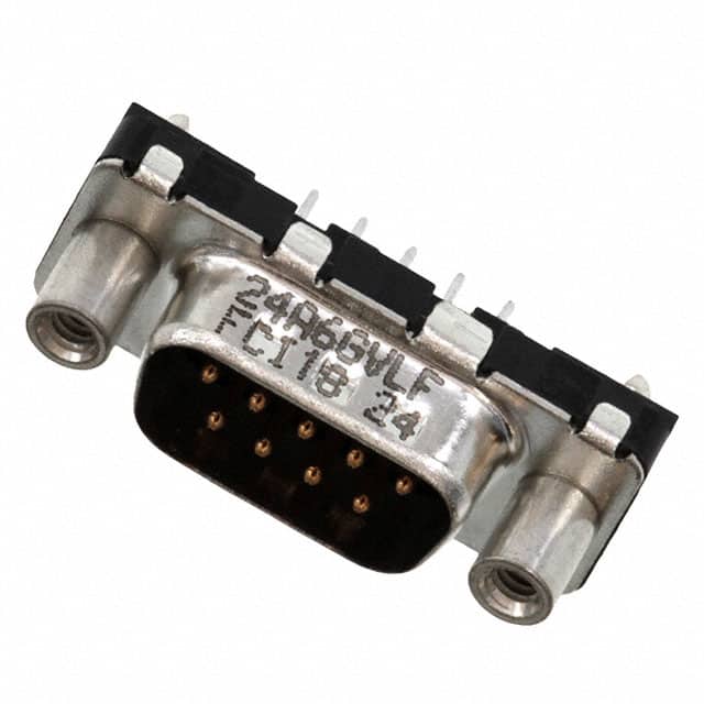 D09P24A6GV00LF CONN D-SUB PLUG 9POS VERT SLDR