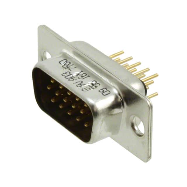 09561617700 CONN D-SUB HD PLUG 15P VERT SLDR