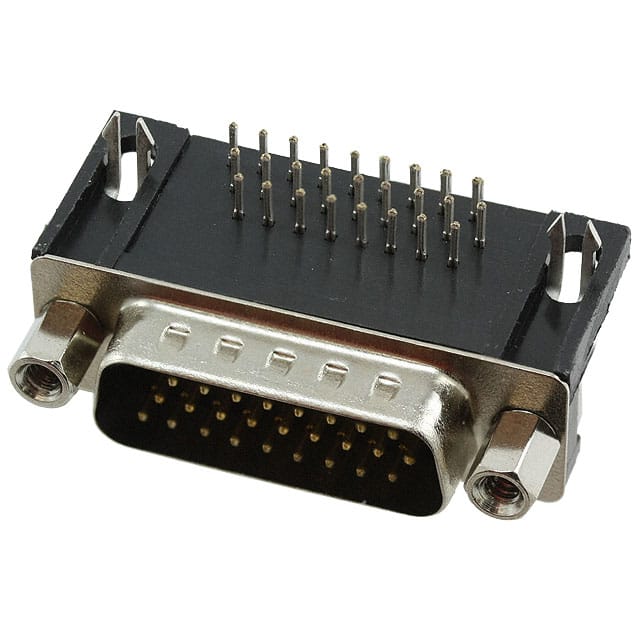 10090926-P264VLF CONN D-SUB HD PLUG 26P R/A SLDR