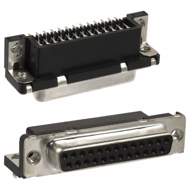 D25S13A4GX00LF CONN D-SUB RCPT 25POS R/A SLDR