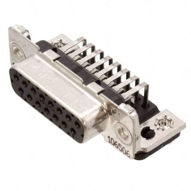 1-106506-2 CONN D-SUB RCPT 15POS R/A SLDR