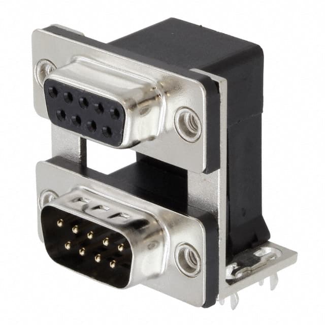 ASUB-277-09TP25 CONN D-SUB PLUG/RCPT 9P R/A SLDR
