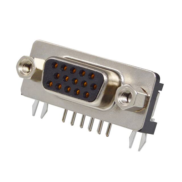 K61X-E15S-NJ30 CONN D-SUB HD RCPT 15P R/A SLDR