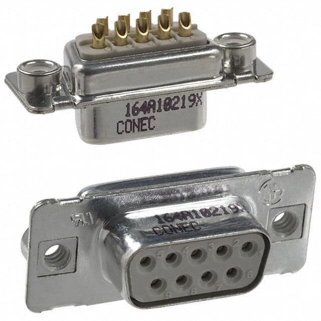 164A10219X CONN D-SUB RCPT 9POS SLDR CUP