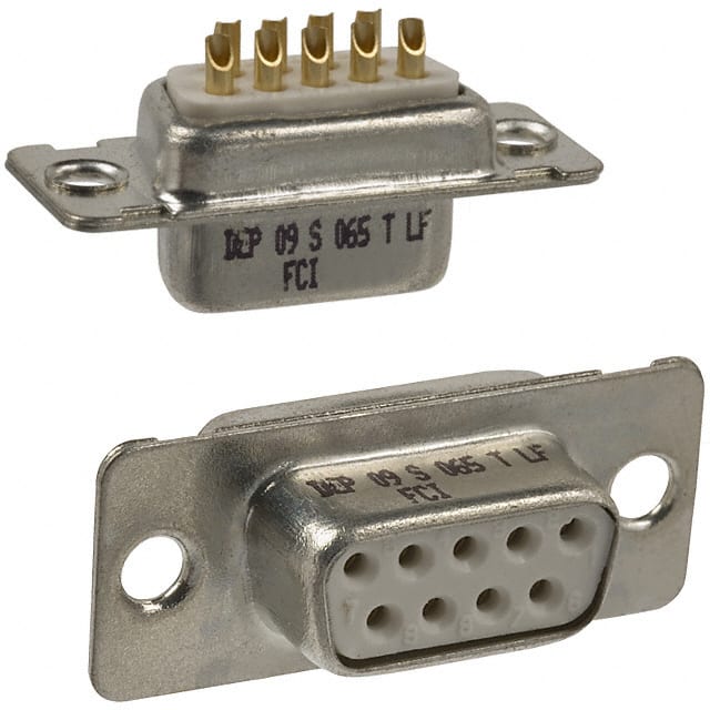 DEP09S065TLF CONN D-SUB RCPT 9POS SLDR CUP