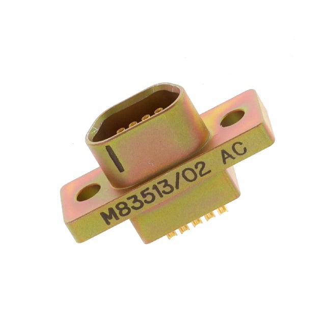 M83513/02-AC 9 POS RCPT SOLDER CUP CD PLTD