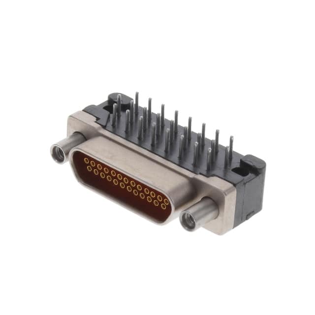 DCCM25SCBRPN CONN MICRO-D RCPT 25POS R/A SLDR