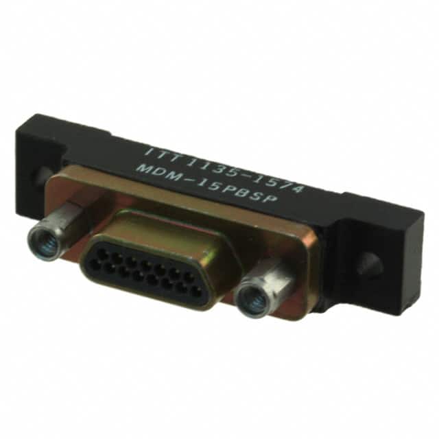 MDM-15PBSP CONN MICRO-D PLUG 15POS PNL MNT