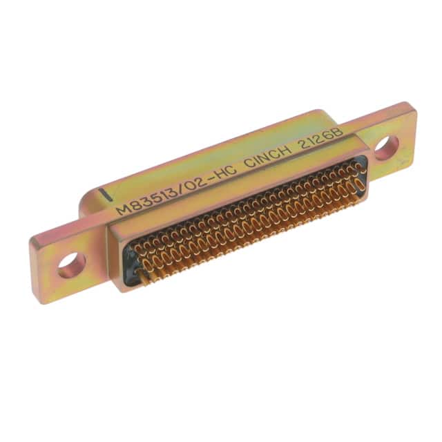 M83513/02-HC 100 POS RCPT SOLDER CUP CD PLTD