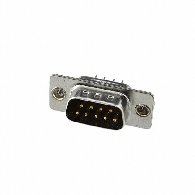 DE09-PT-1-SL CONN D-SUB PLUG 9POS VERT SLDR