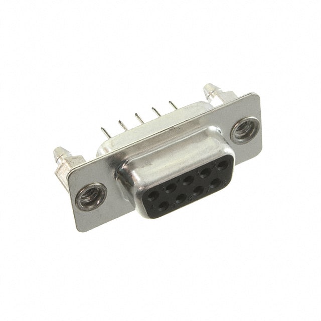 DE09-ST-1-BL CONN D-SUB RCPT 9POS VERT SLDR