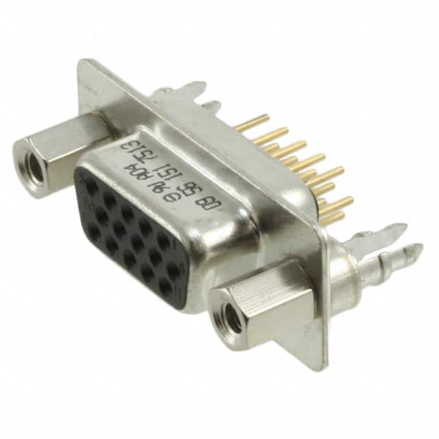 09561517513 CONN D-SUB HD RCPT 15P VERT SLDR