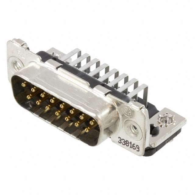 1-338169-2 CONN D-SUB PLUG 15POS R/A SLDR