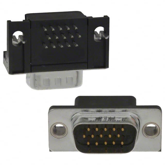 17EBH-015-P-AM-0-10 CONN D-SUB HD PLUG 15P R/A SLDR