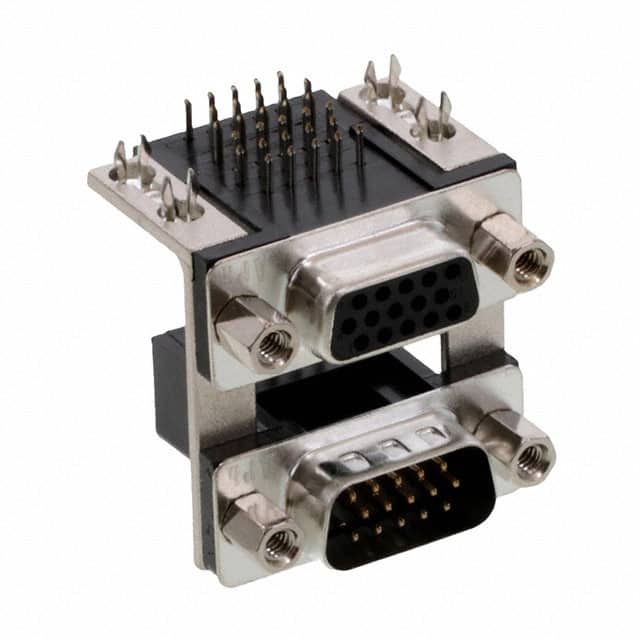 L17H2J70131 CONN D-SUB PLUG/RCPT 15P R/A SLD