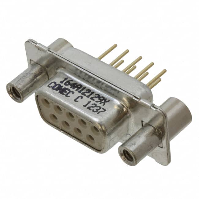 164A12129X CONN D-SUB RCPT 9POS VERT SLDR