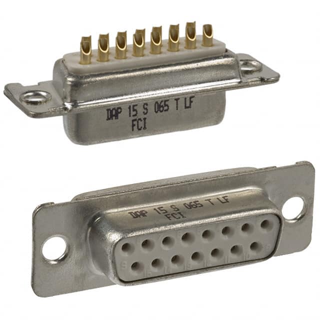 DAP15S065TLF CONN D-SUB RCPT 15POS SLDR CUP