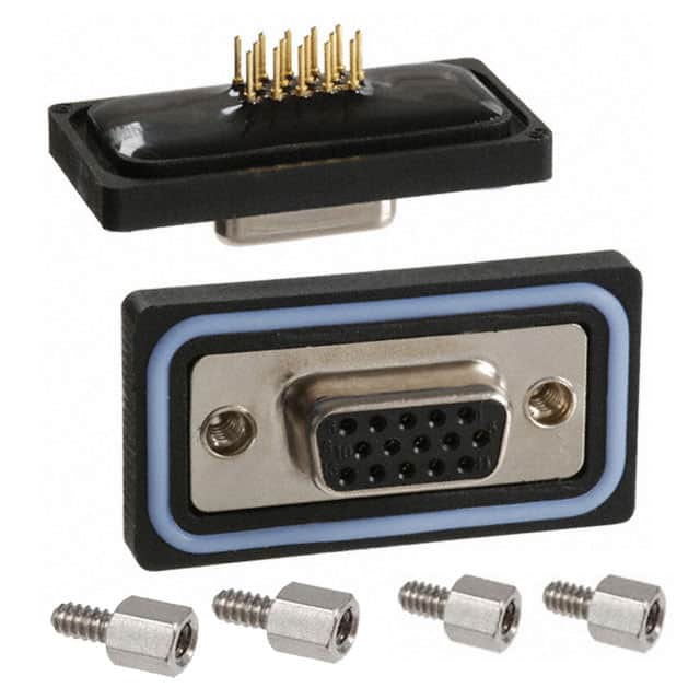 A-HDF 15 PP-WP CONN D-SUB HD RCPT 15POS PNL MNT