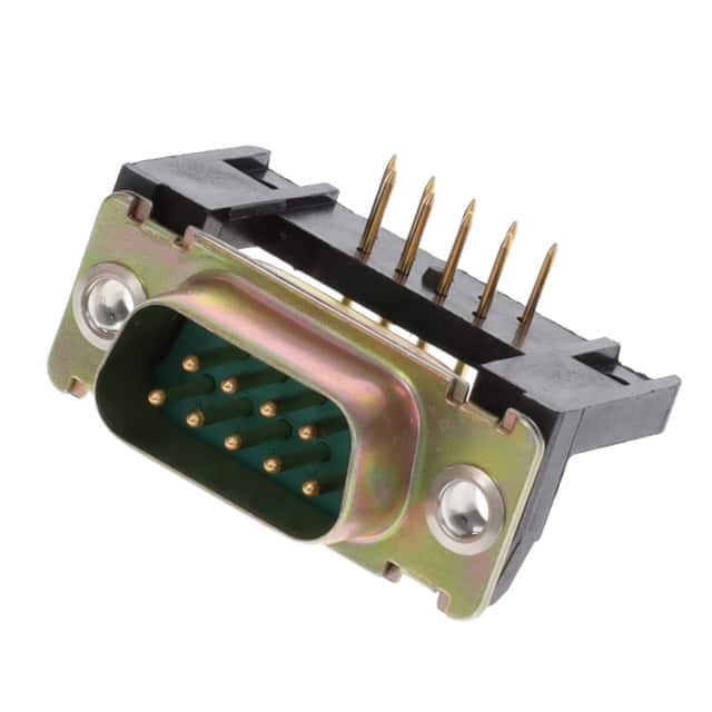 DEM09P500 CONN D-SUB PLUG 9POS R/A SLDR