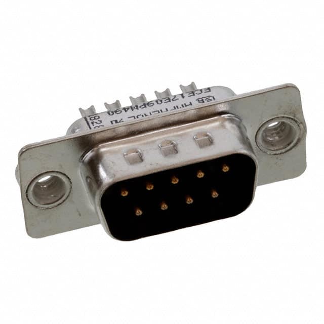 FCE17E09PM490 CONN D-SUB PLUG 9POS SLDR CUP