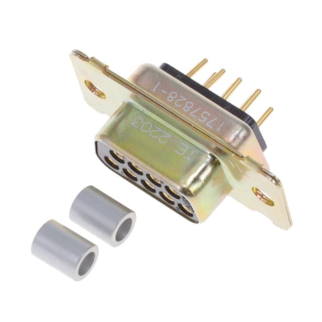 1757828-1 CONN D-SUB RCPT 9POS VERT SLDR