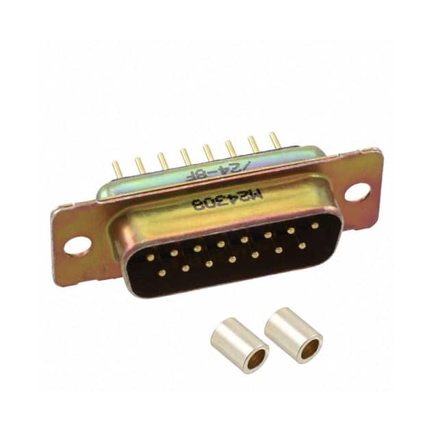 M24308/24-8F CONN D-SUB PLUG 15POS VERT SLDR