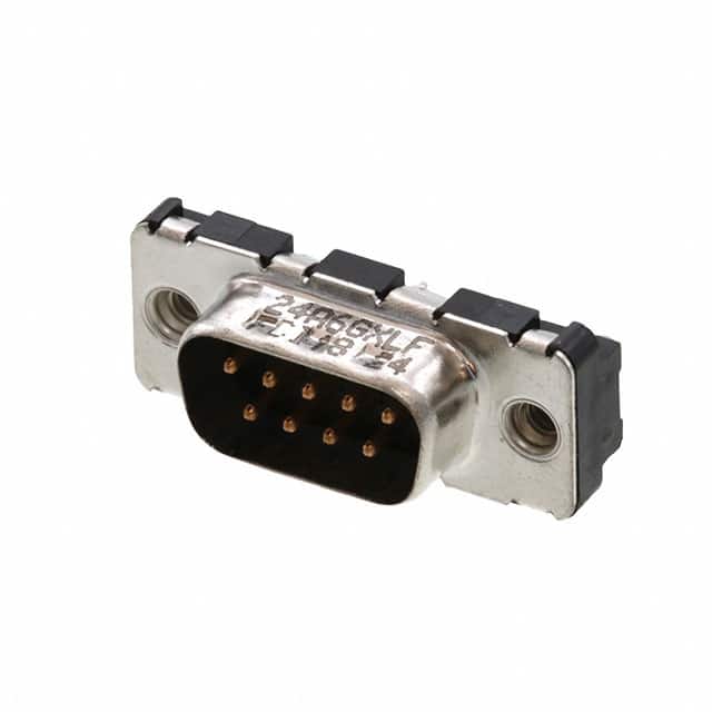 D09P24A6GX00LF CONN D-SUB PLUG 9POS VERT SLDR