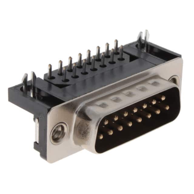 KF22X-A15P-N CONN D-SUB PLUG 15POS R/A SLDR