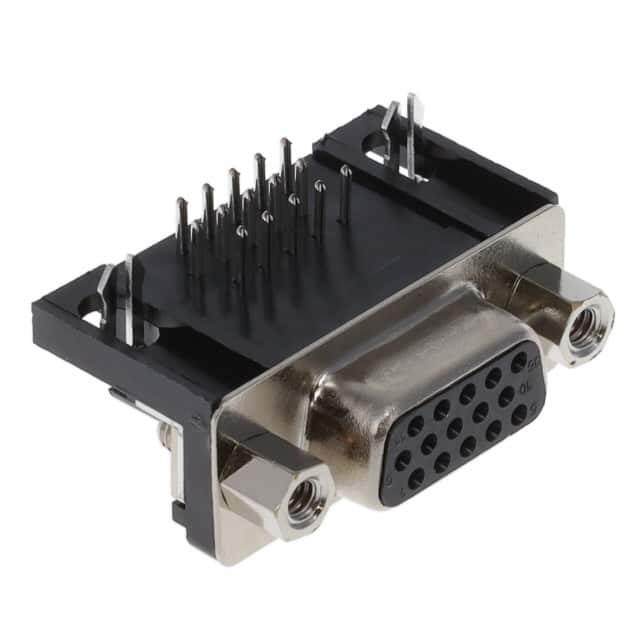 K66X-E15S-NJ30 CONN D-SUB HD RCPT 15P R/A SLDR