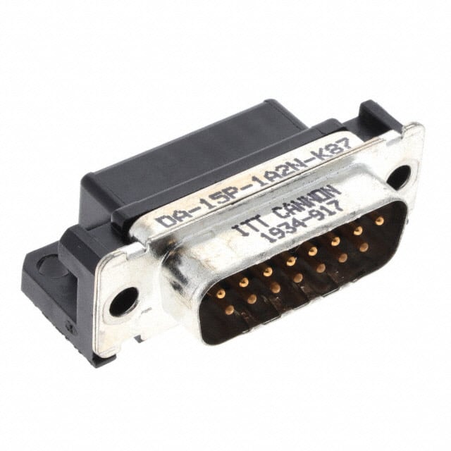 DA-15P-1A2N-K87 CONN D-SUB PLUG 15POS R/A SLDR