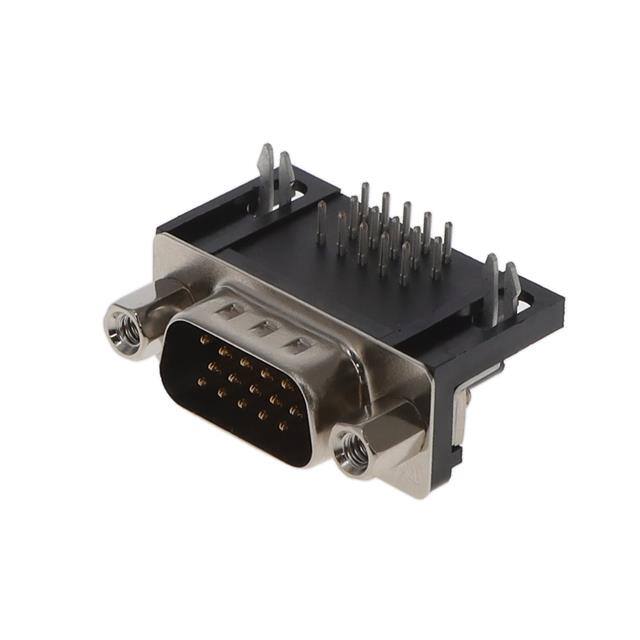 10090926-P156VLF CONN D-SUB HD PLUG 15P R/A SLDR