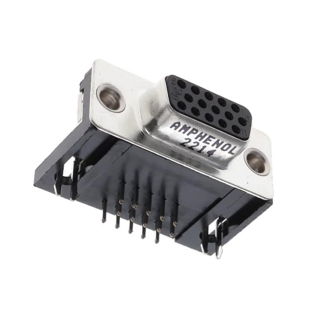 L77HDE15SD1CH4RC309 CONN D-SUB HD RCPT 15P R/A SLDR