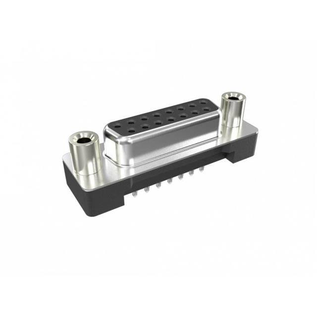 NFD17A15SA3E1AA D-SUB, 15 PIN SOCKET, VERTICAL P