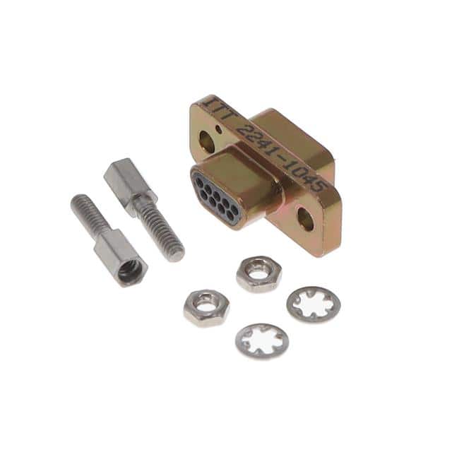 MDM-9PSM7 CONN MICRO-D PLUG 9POS PNL MNT