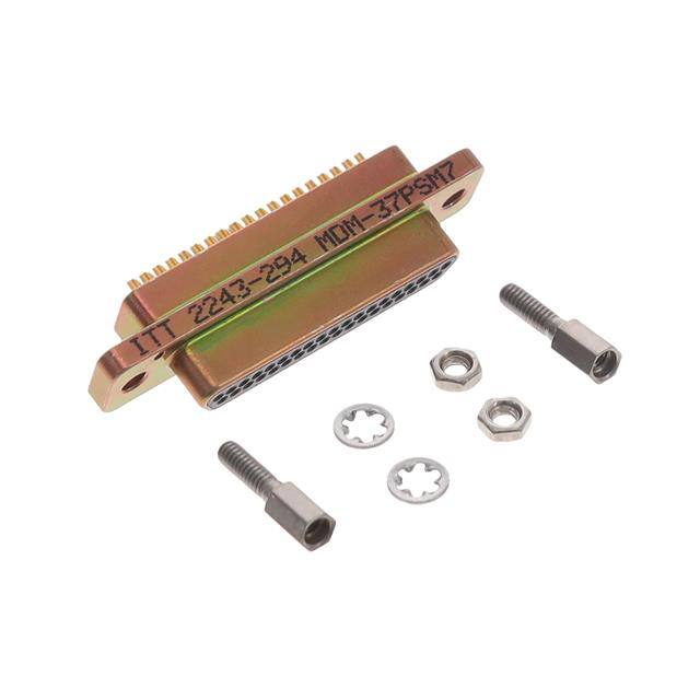 MDM-37PSM7 CONN MICRO-D PLUG 37POS PNL MNT