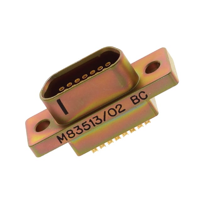 M83513/02-BC 15 POS RCPT SOLDER CUP CD PLTD