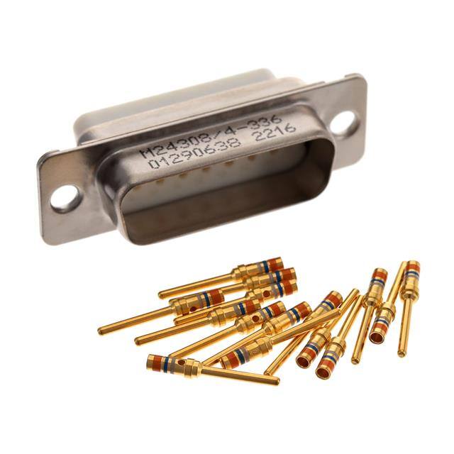 M24308/4-336 CONN D-SUB PLG 15P PNL MT CRIMP