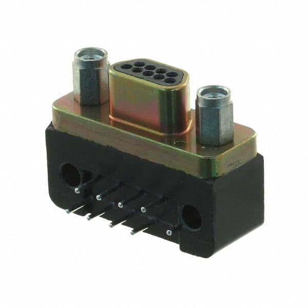 MDM-9PCBRP CONN MICRO-D PLUG 9POS R/A SLDR