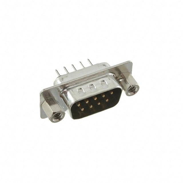 DE09-PT-1-JS CONN D-SUB PLUG 9POS VERT SLDR
