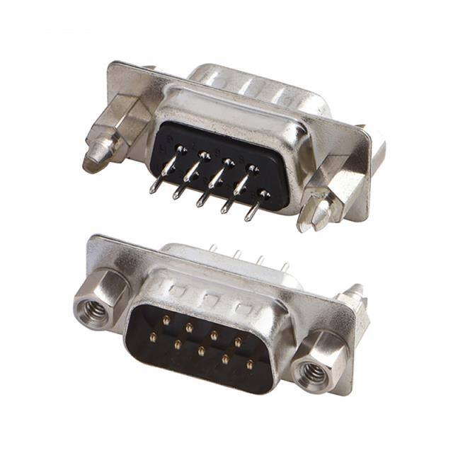 A-DS09-GK-3U1-TP1 CONN D-SUB PLUG 9POS VERT SLDR