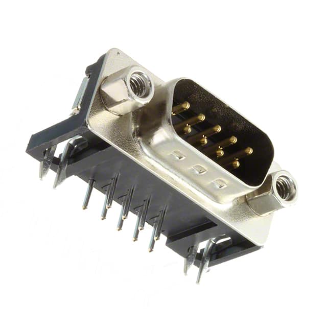 DLS1XP5AK40X CONN D-SUB PLUG 9POS R/A SLDR